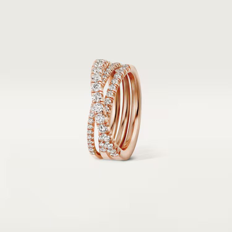 Cartier Agrafe ring, half-paved - Image 5