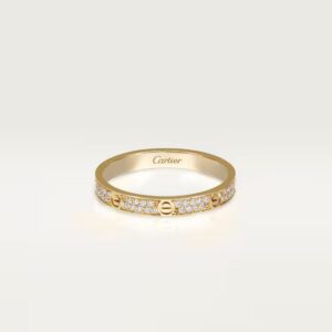 Cartier LOVE ring, mini model, paved