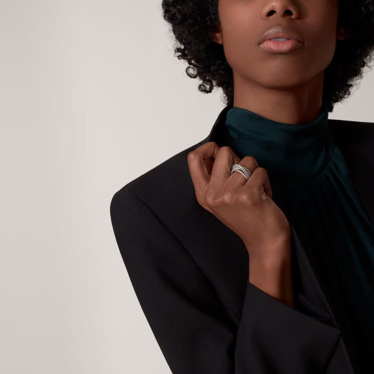 Cartier Agrafe ring, half-paved - Image 4