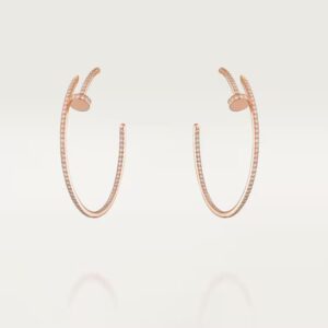 Cartier Juste un Clou hoop earrings, large model, paved