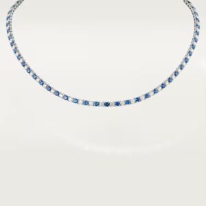 Cartier  Essential Lines necklace, brilliant-cut sapphires and diamonds