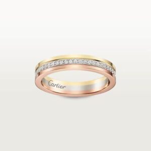 Cartier Vendome Louis Cartier wedding band, 3.5 mm width, paved