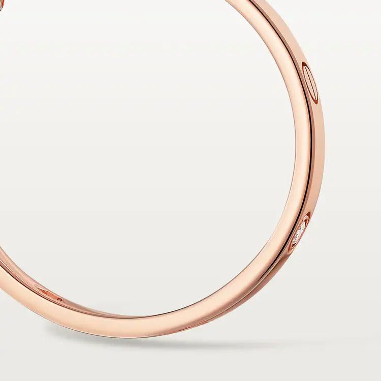 Cartier LOVE hoop earrings, medium model, 6 diamonds - Image 3