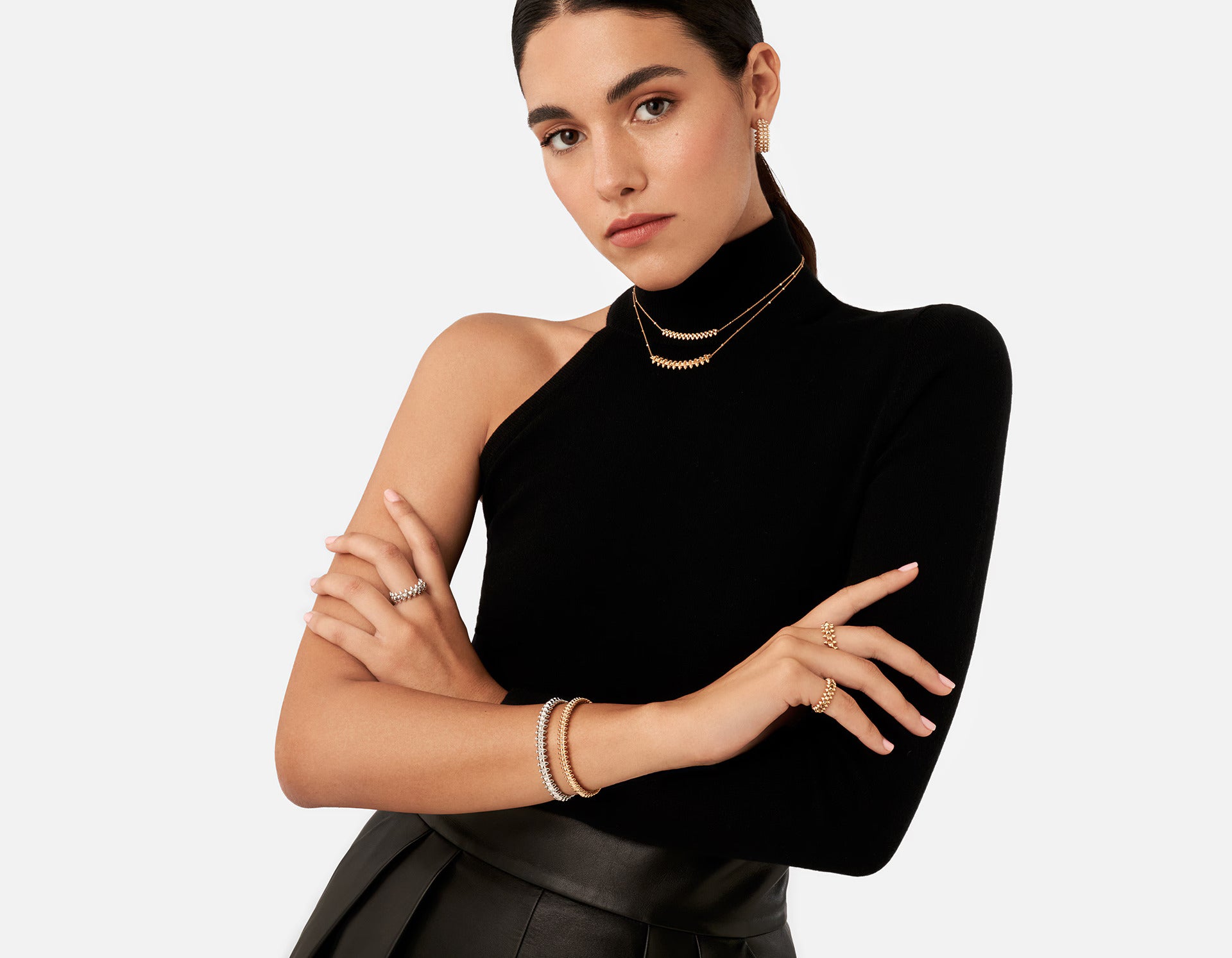 Cartier Clash de Cartier hoop earrings, onyx, extra-large model, diamonds - Image 2