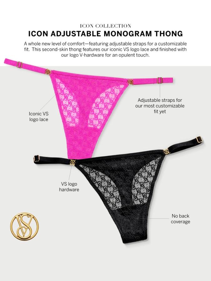 Victoria's Secret Icon by Victoria's Secret Lace Adjustable String Thong Panty - Image 2