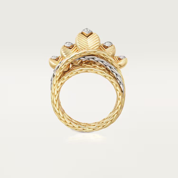 Cartier Grain de Café necklace, diamonds - Image 4