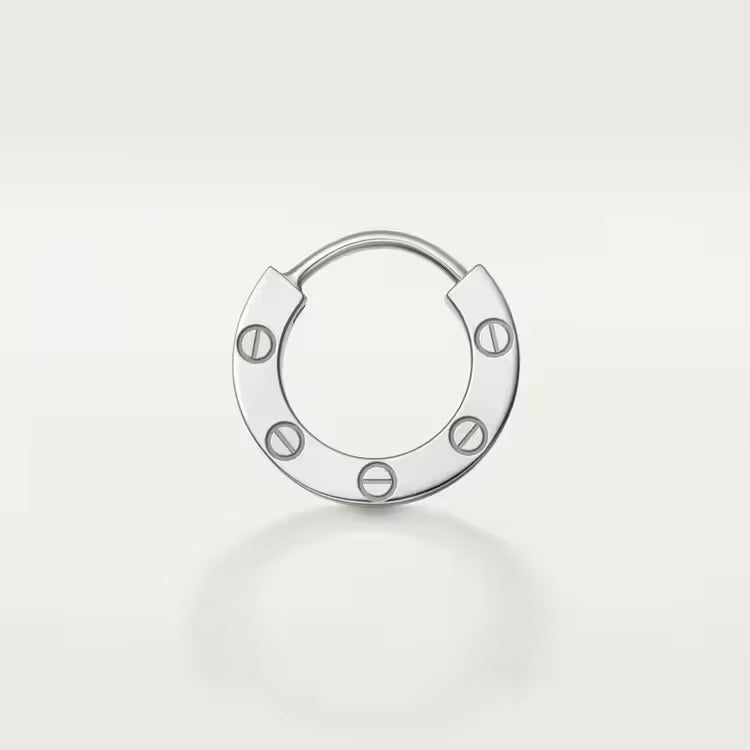 Cartier LOVE single hoop earring, paved - Image 3