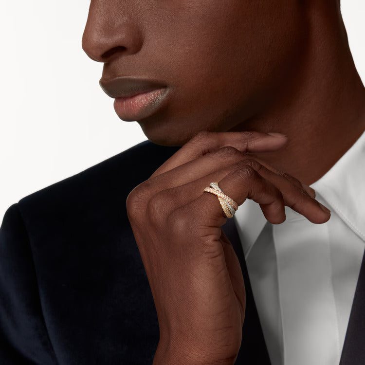 Cartier Trinity ring, small model, paved - Image 2