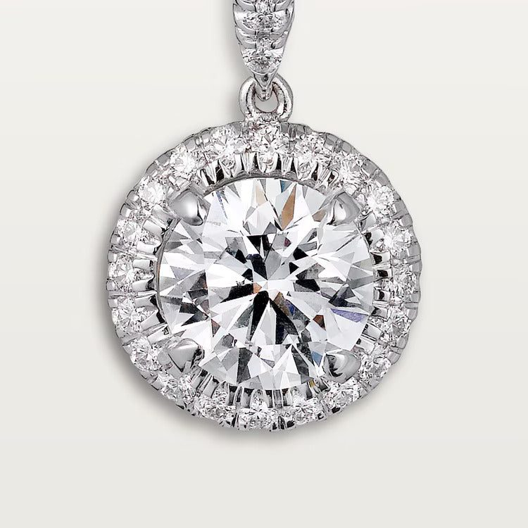 Cartier Destinée sleeper earrings, 2 brilliant-cut diamonds, paved - Image 3