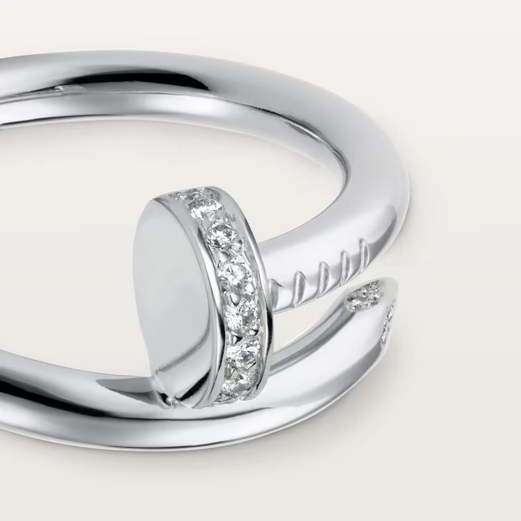 Cartier Juste un Clou ring, classic model, diamonds - Image 3