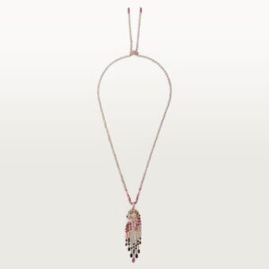 Cartier Panthère de Cartier long necklace, rubellite, large model, paved