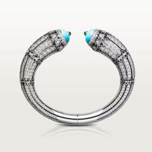 Cartier Géometrie & Contrastes bracelet, turquoise, paved