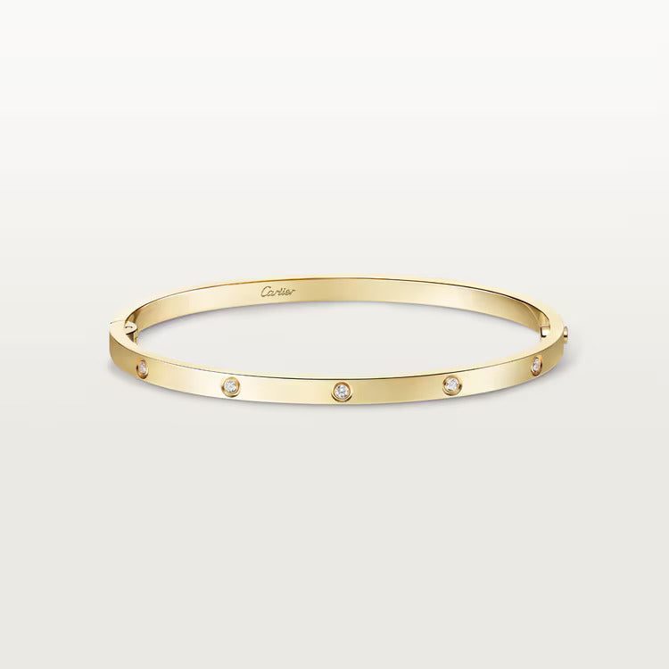Cartier LOVE bracelet, small model, 10 diamonds