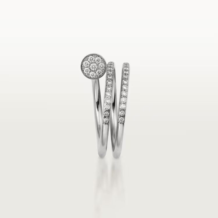 Cartier Juste un Clou ring, double, half-paved - Image 4