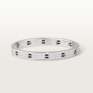 Cartier LOVE bracelet, classic model, paved, ceramic
