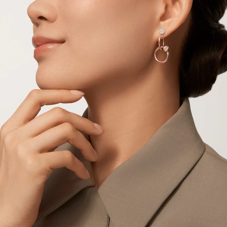 Cartier Juste un Clou earrings, double, diamonds - Image 4