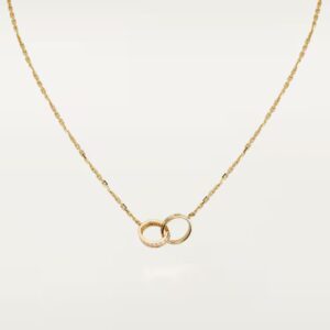 Cartier LOVE pendant, half-paved