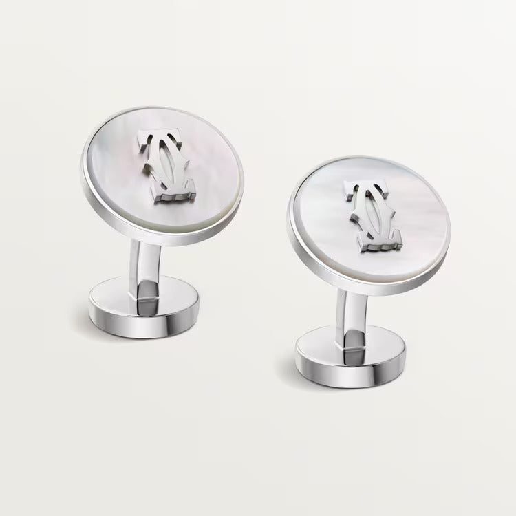 Cartier cufflinks in mother-of-pearl