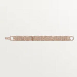 Cartier Agrafe bracelet, small model, half-paved