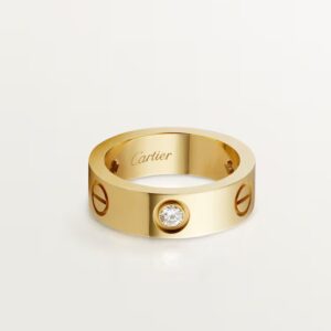 Cartier LOVE ring, classic model, 3 diamonds