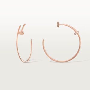 Cartier Juste un Clou hoop earrings, large model, diamonds