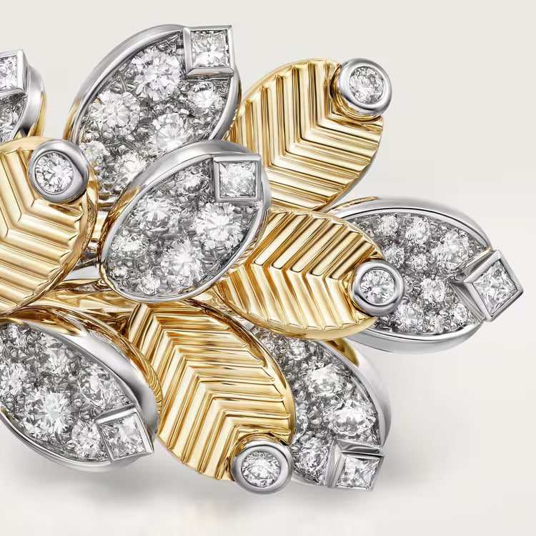 Cartier Grain de Café ring, semi-paved - Image 3