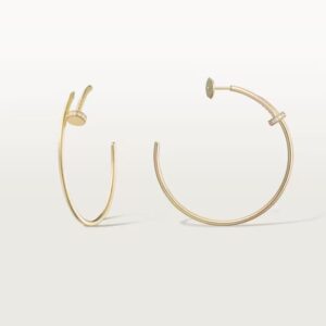 Cartier Juste un Clou hoop earrings, large model, diamonds