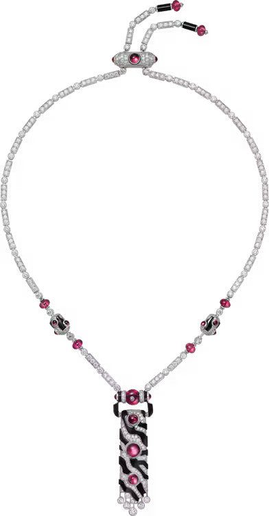 Cartier Beautés du Monde long necklace, rubellite, multi-wear, paved - Image 2