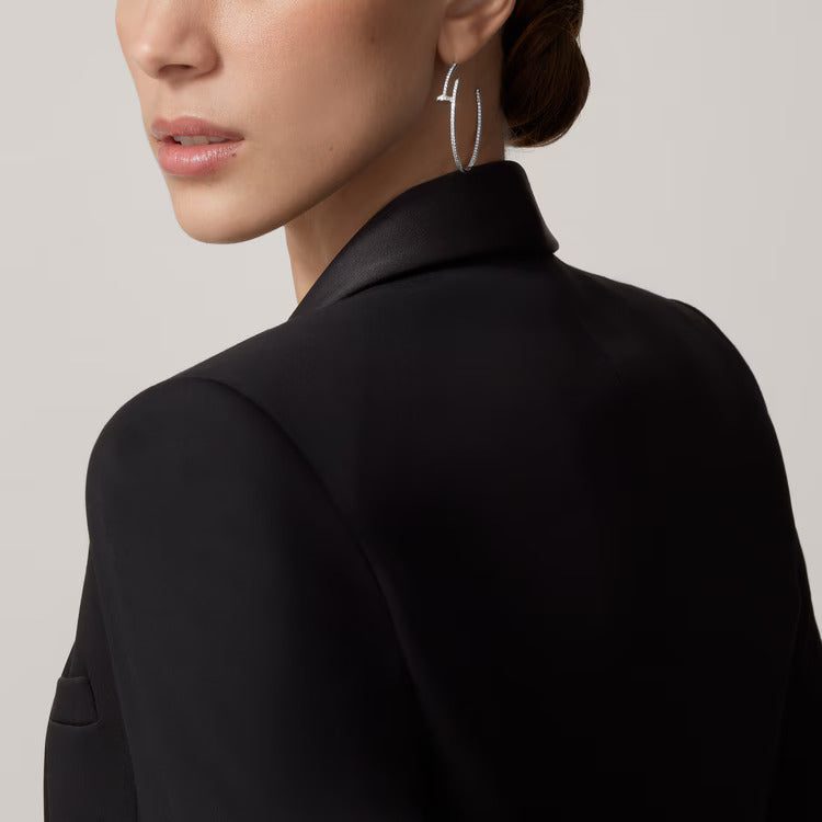 Cartier Juste un Clou hoop earrings, large model, paved - Image 2