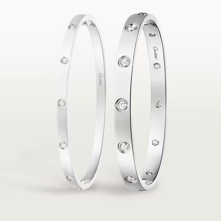 Cartier LOVE bracelet, classic model,10 diamonds - Image 2