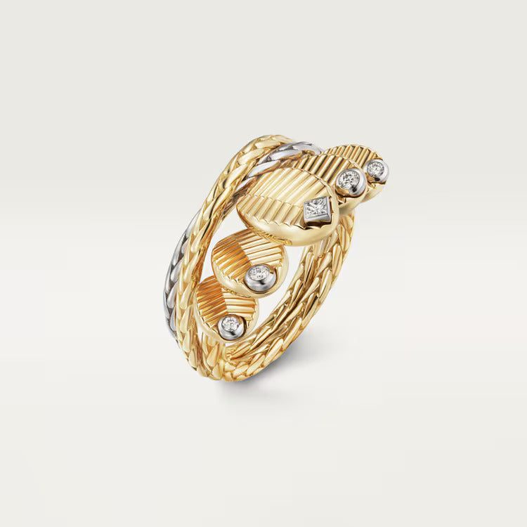 Cartier Grain de Café necklace, diamonds - Image 2