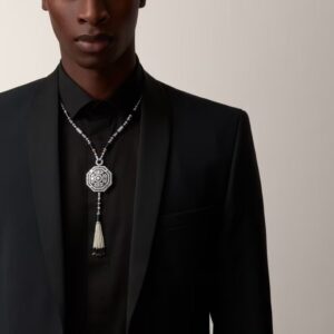Cartier Géometrie & Contrastes necklace, onyx, multi-wear, paved