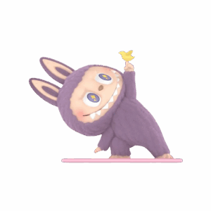 THE MONSTERS Labubu Lazy Yoga Series Little Bird Figure