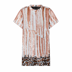 Louis Vuitton Animal Sequin T-Shirt Dress