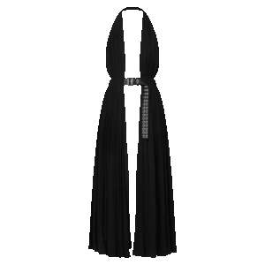 Louis Vuitton Belted Open Halter Dress