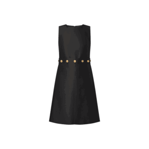 Louis Vuitton Button Waist Mikado Dress