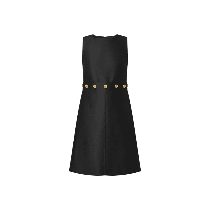 Louis Vuitton Button Waist Mikado Dress