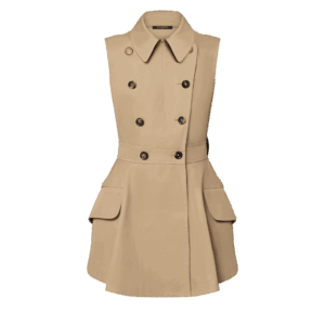 Louis Vuitton Double-Breasted Gabardine Dress