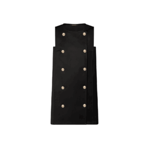 Louis Vuitton Double-Breasted Satin Dress