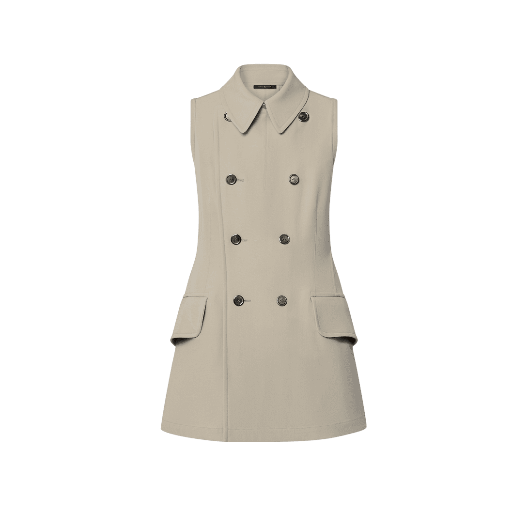 Louis Vuitton Double-Breasted Vent Dress