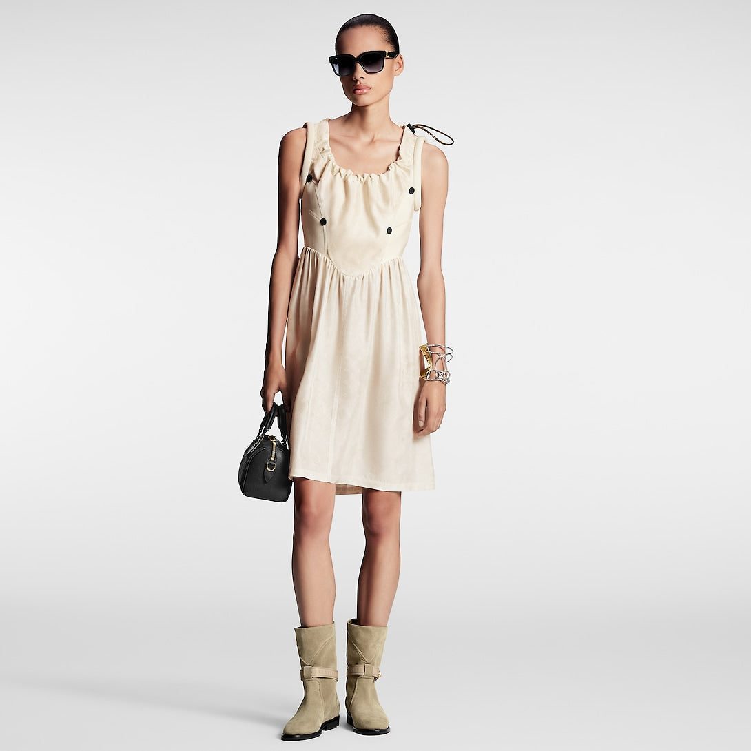 Louis Vuitton Drawstring Scuba Dress - Image 2