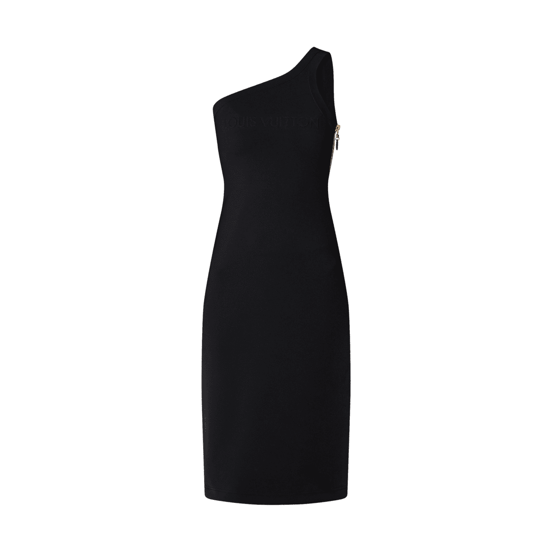 Louis Vuitton Embossed Signature Asymmetrical Dress