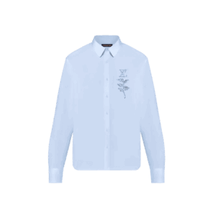 Louis Vuitton  Embroidered Flower Long Sleeve Shirt