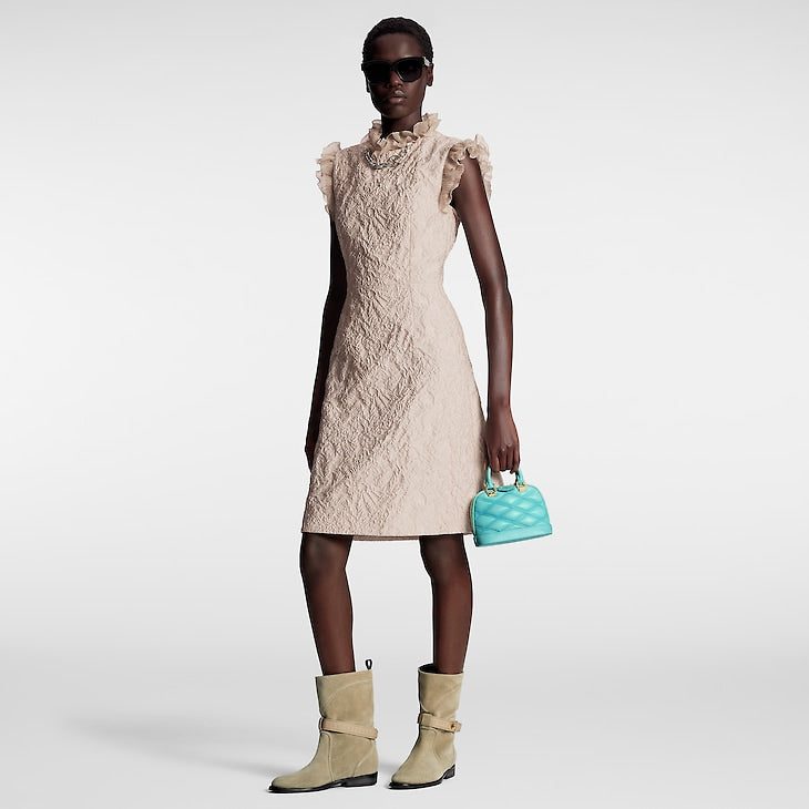 Louis Vuitton Fin Flounce Jacquard Dress - Image 3