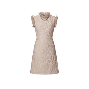 Louis Vuitton Fin Flounce Jacquard Dress