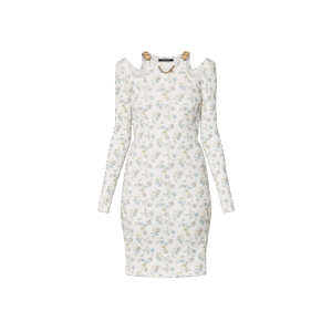 Louis Vuitton Floral Print Eyelet Strap Dress