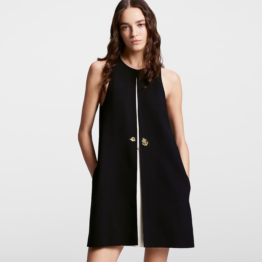 Louis Vuitton Graphic Box Pleat Dress - Image 3