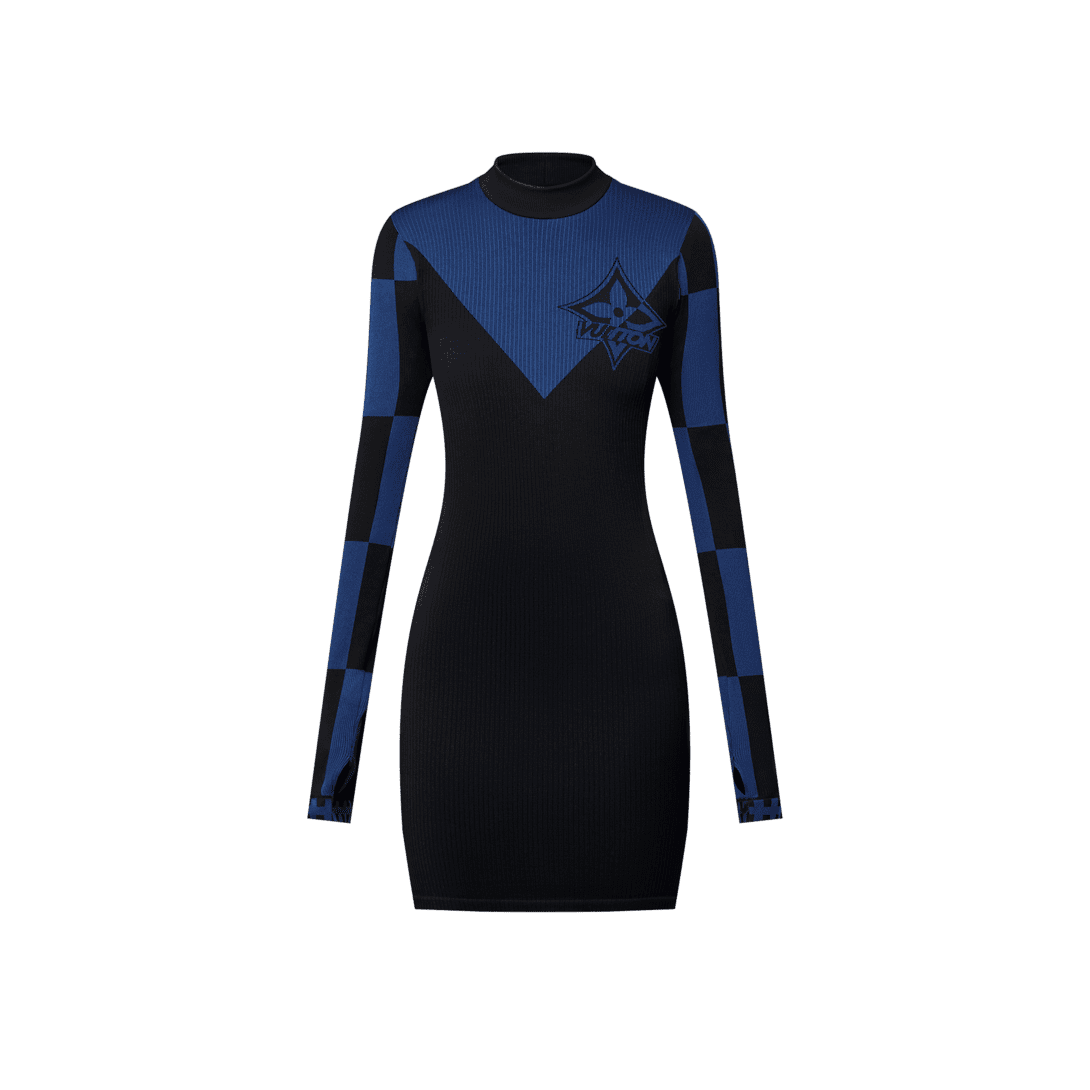 Louis Vuitton Graphic Compression Knit Dress
