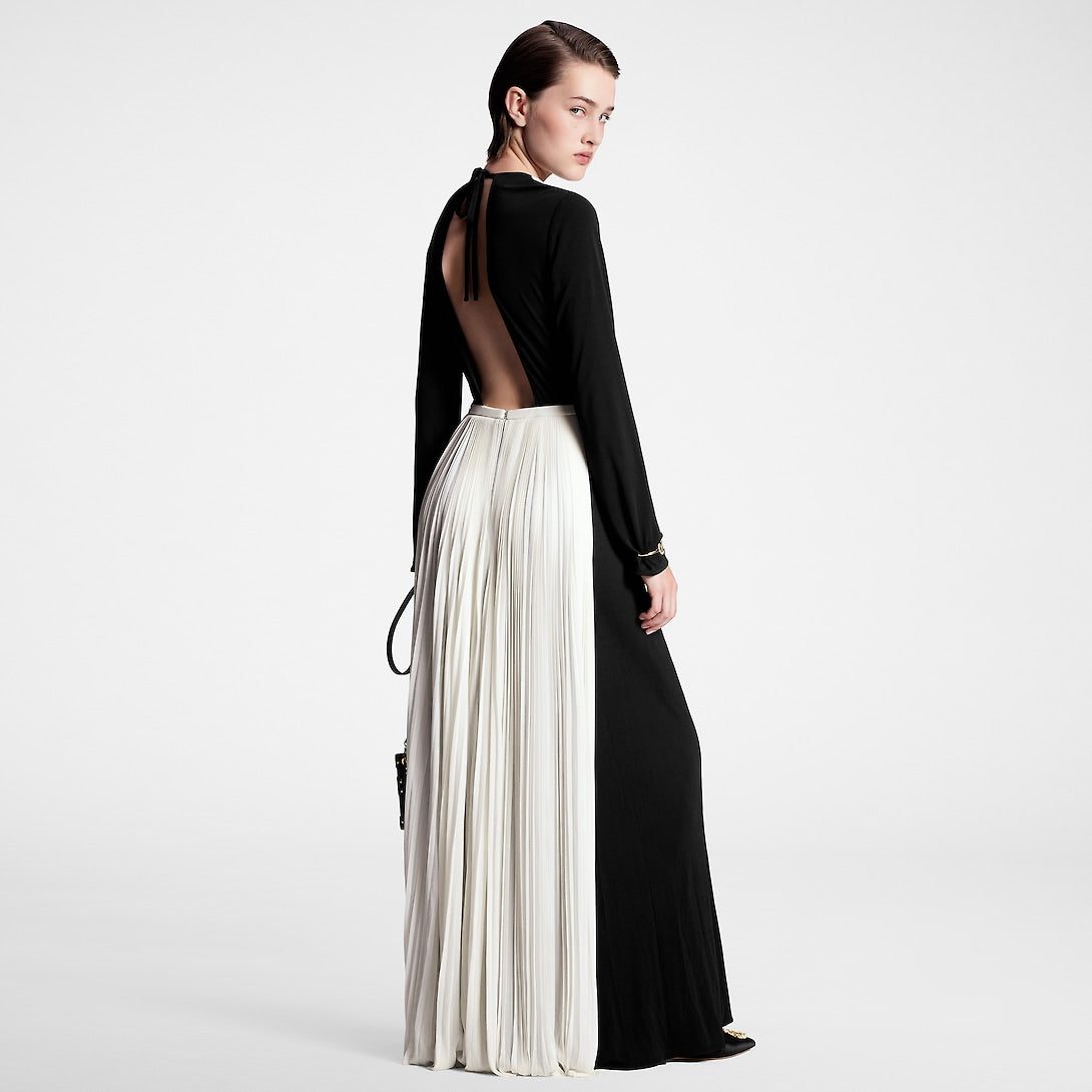 Louis Vuitton Graphic Pleated Accent Gown - Image 5