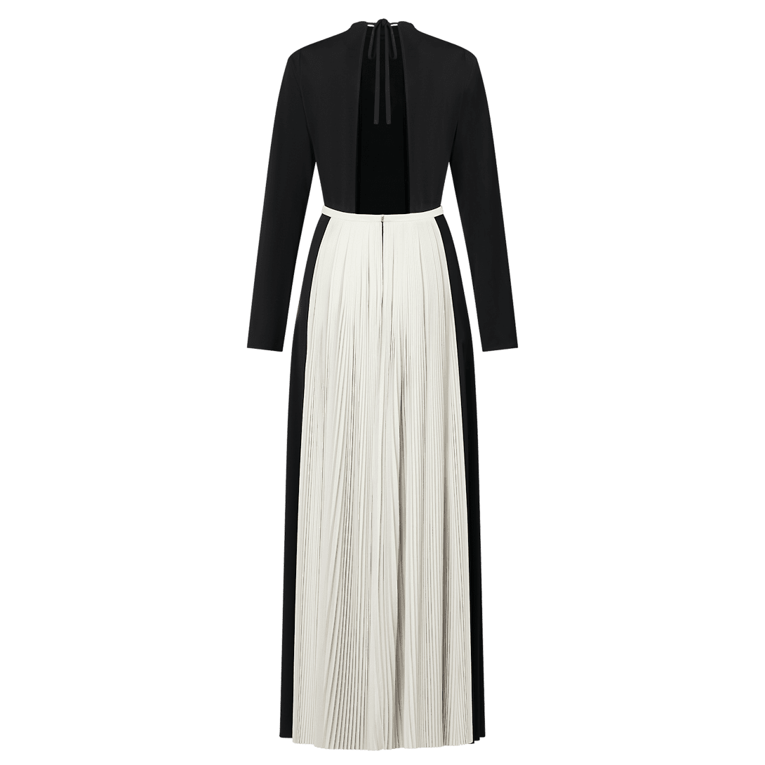 Louis Vuitton Graphic Pleated Accent Gown - Image 4